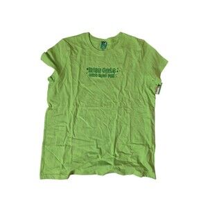 St. Patrick's Day Irish Girls Have More Fun Graphic T-Shirt Tee Green Sz L NEW